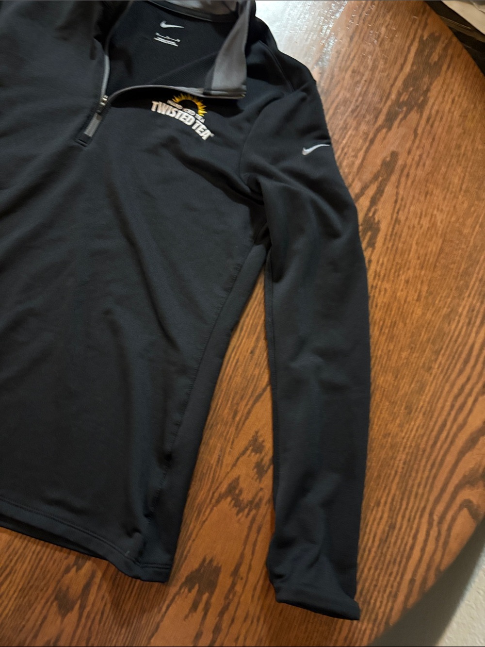 Nike Woman’s Black Quarter-Zip Pullover with Twisted Tea Logo - Picture 5 of 11